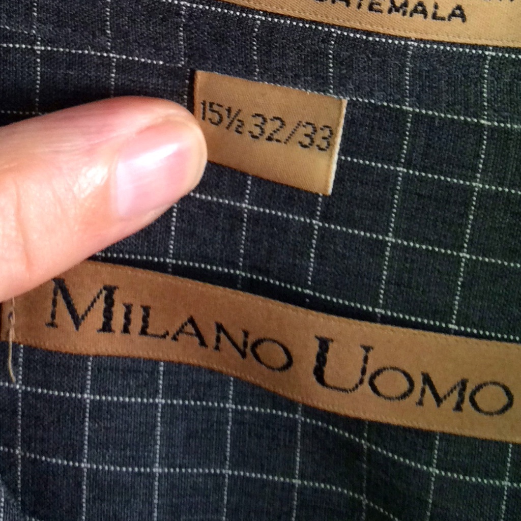 Nwt Milano Uomo Designer Brand Long Sleeve Shirt In L